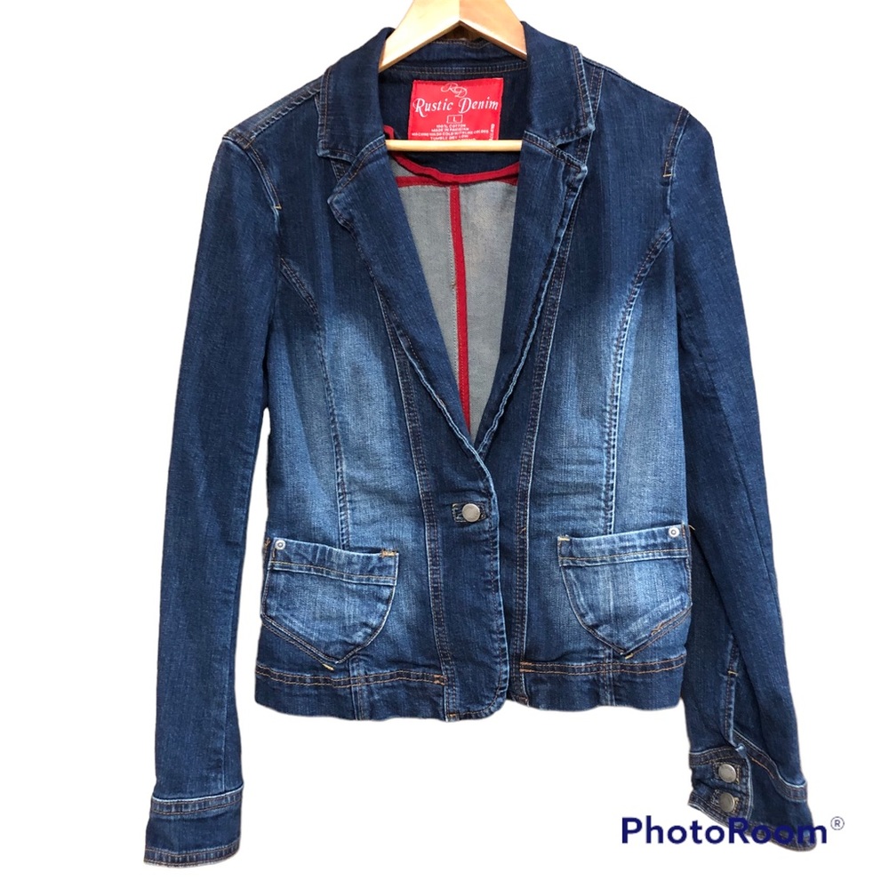 Rustic Denim Denim Jacket/Blazer Size L